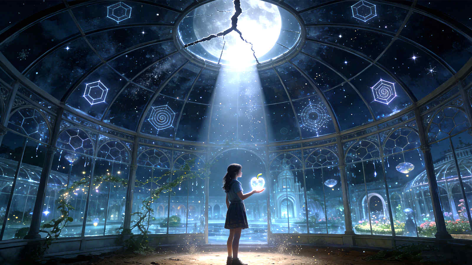 Glass Greenhouse Chronicles – Chapter 2: The Moonlit Portal | A Verdant Fantasy